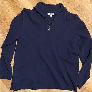 Joseph Abboud Men's Navy Zip-Up Sweater